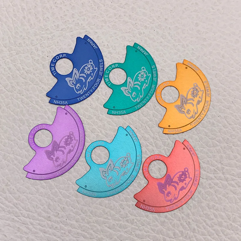 ค้อนอัตโนมัติโรเตอร์ Patch Zodiac Rabbit Guard Fit NH34 NH35 NH36 NH38 4R 6R การเคลื่อนไหว Oscillating น้ําหนักค้อนแผ่น Patch