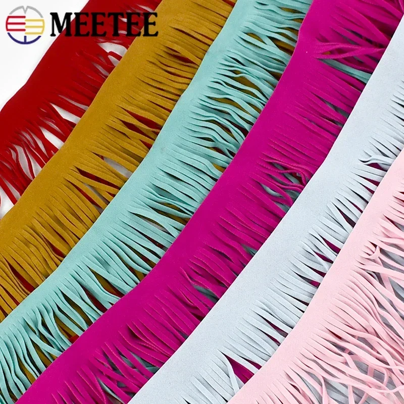 2Meter Fringe Lint 10-30Cm Leer Suède Kwastje Kant Voor Jurken Decoratie Handtas Bagage Trimmen Naaien accessoires