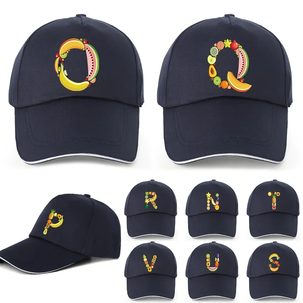 

Baseball Hats Spring and Autumn Outdoor Adjustable Casual Hats Sunscreen Hat Fruit Series Fashionable Versatile Hat