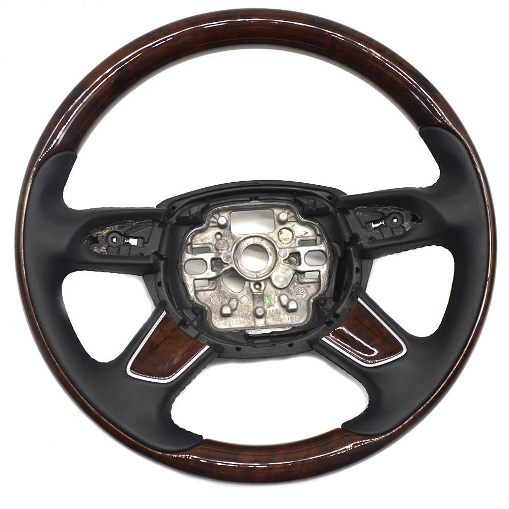 

Suitable For Audi A6C7 Wooden Steering Wheel