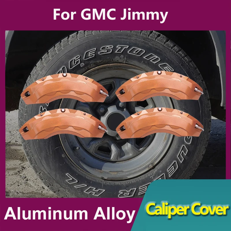 

For GMC Jimmy Brake Caliper Cover Aluminum Alloy Front Rear Wheel Modification Exterior Kit Fit 4.3L 2000 -2005