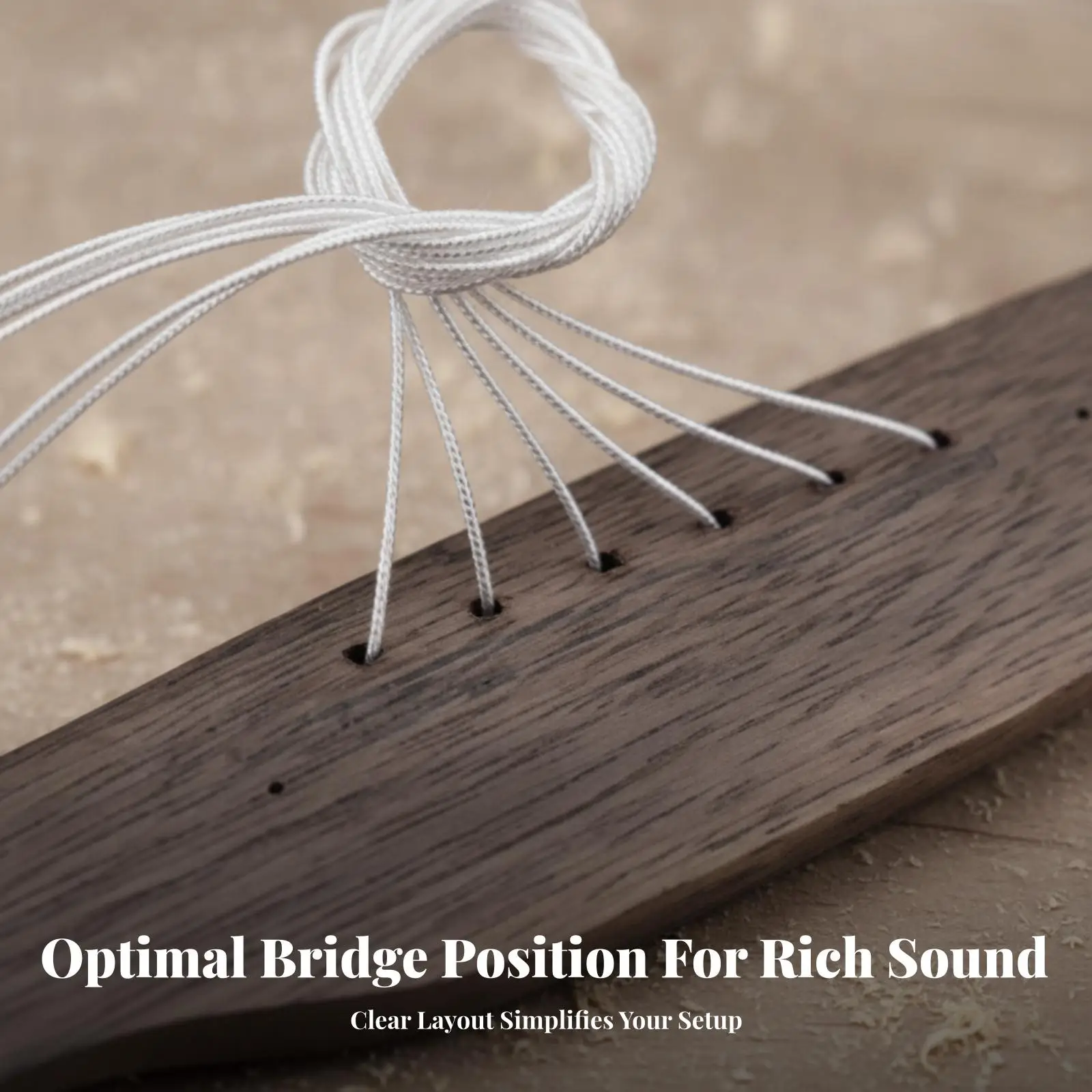 Piezo Acoustic Guitar Pickup Device Rosewood Silver Bridge Transducer for Amplified Sound Installation