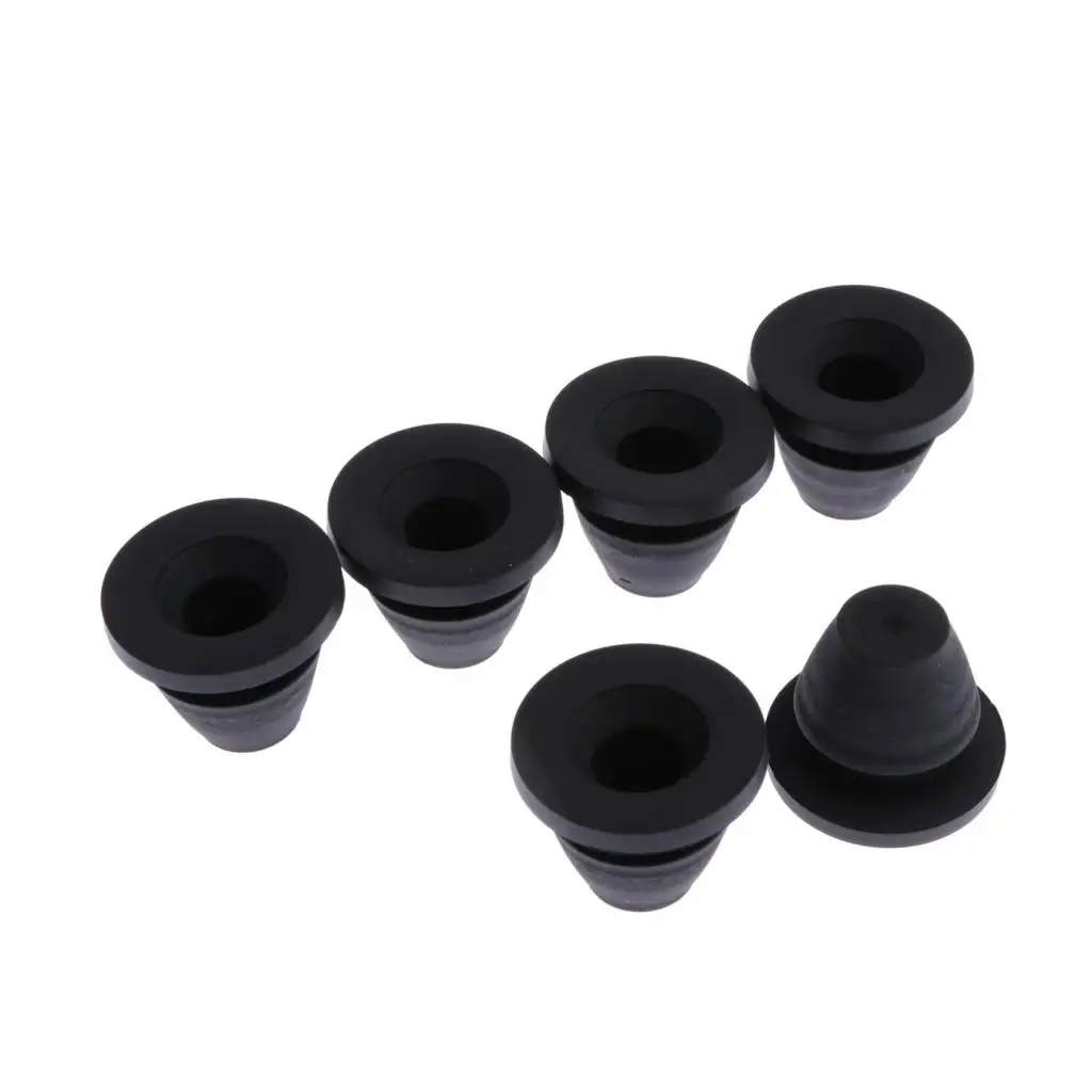 6x Motorcycle Side Covers Grommet for Touring, Rubber, Φ 28mm, Black image 3