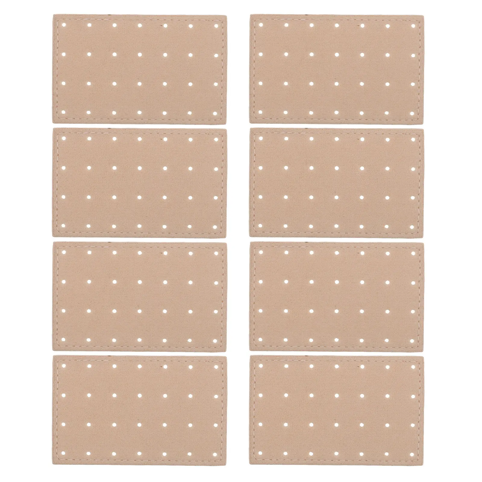 

8Pcs Ear Studs Display Rack Earring Organizer Holder Portable Multi Hole Travel Jewelry Storage Fabric Cards 8x5cm