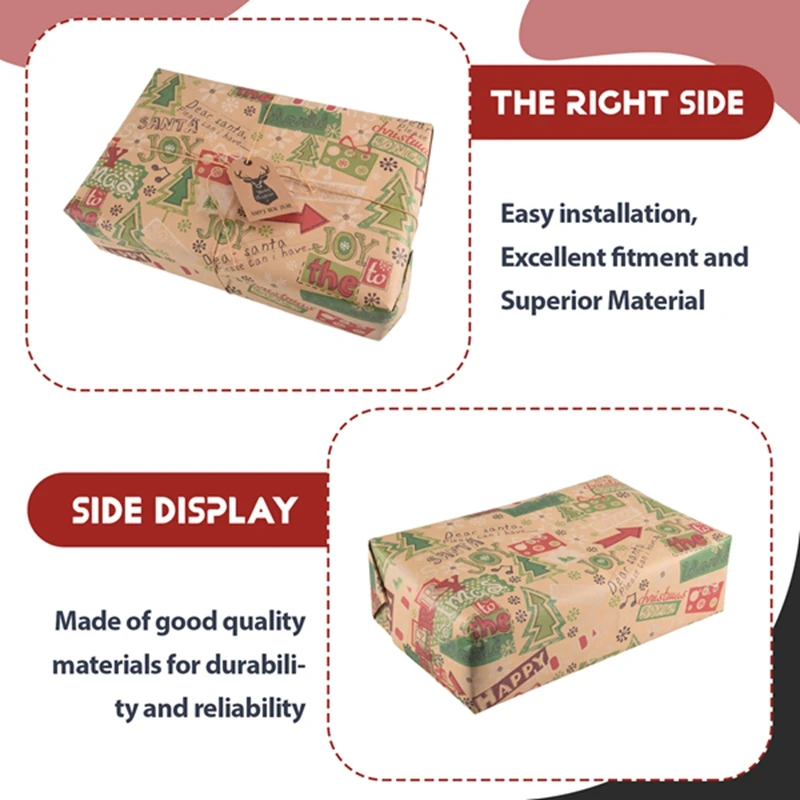 ABFM-6 Pack Wrapping Paper Sheets,For Christmas Birthday Party Wrapping Paper Set Gift Wrap Papers