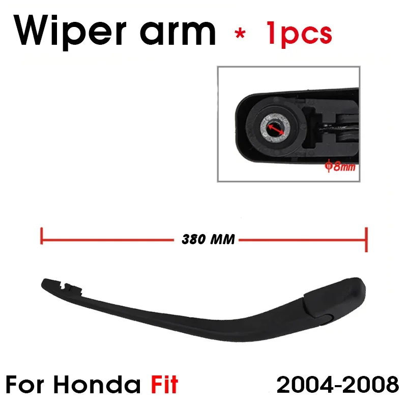 BEMOST Car Rear Windshield Wiper Arm Blade Brushes For Honda Fit 2004-2008 380MM Hatchback Windscreen Auto Accessories