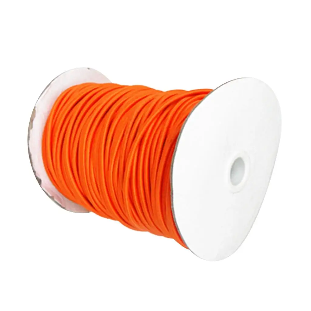 4mm x 5m High Tenacity Elastic/Shock Cord Tie Down Marine Rope Orange