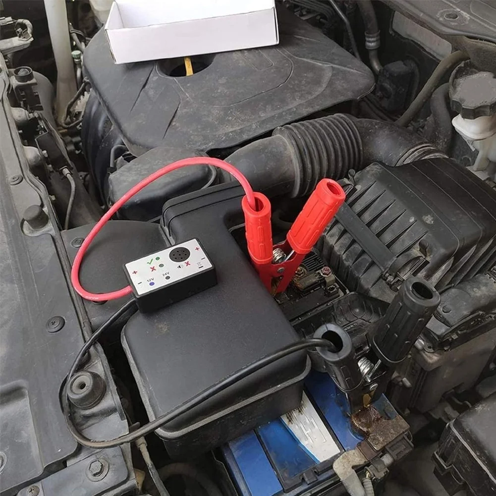 Automotive Surge Absorber Battery Spike Protector Black Red Surge Absorber 12V 24V Compatibility Reverse Polarity Protection