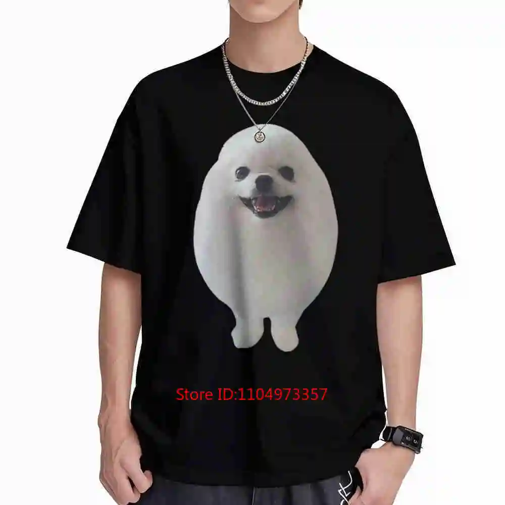 Eggdog Meme Cute Pomeranian Dog Egg Character Short Sleeve Tee 100% Cotton T-Shirt