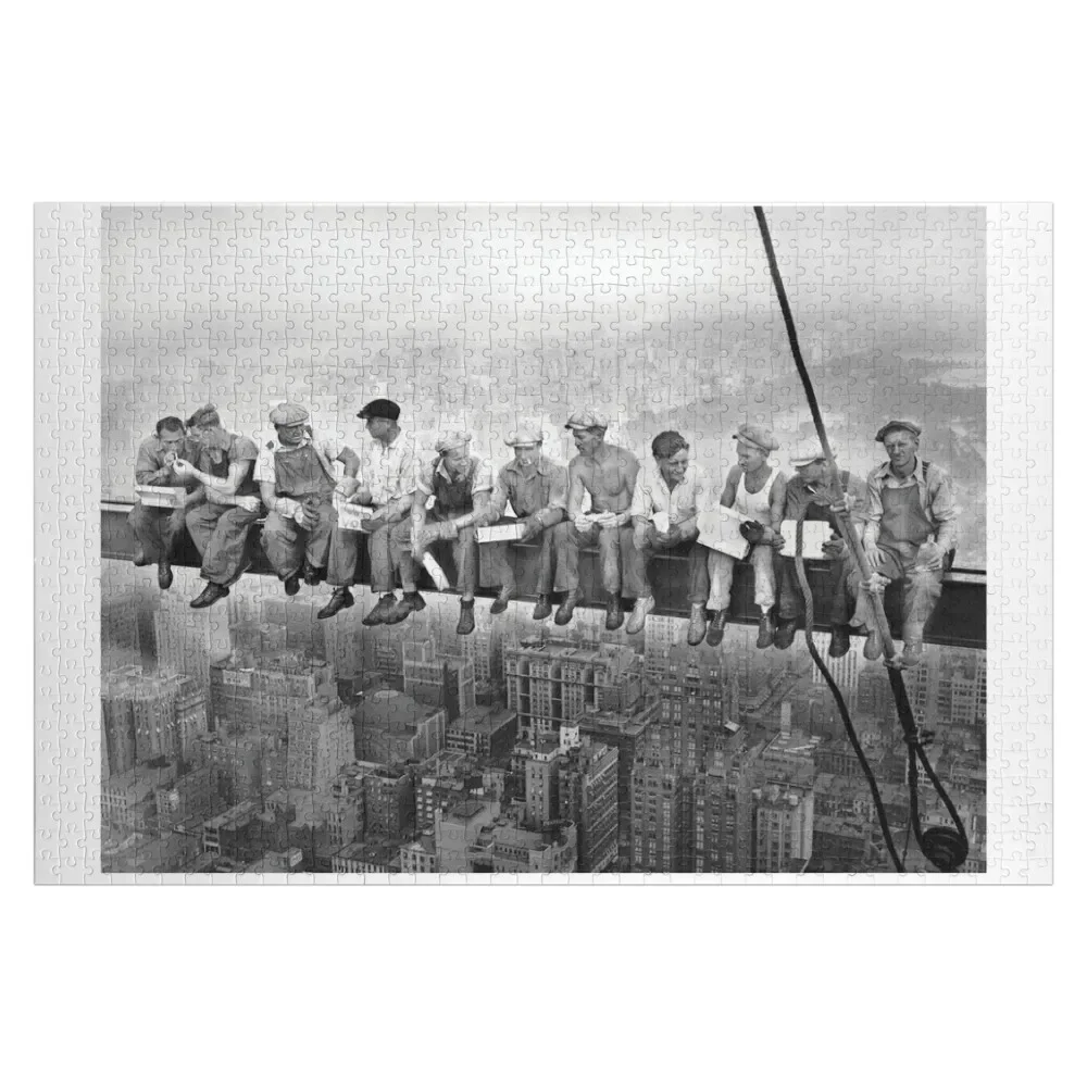 

Lunch atop a Skyscraper - Déjeuner au sommet d'un gratte ciel Jigsaw Puzzle Personalized Baby Object With Photo Puzzle