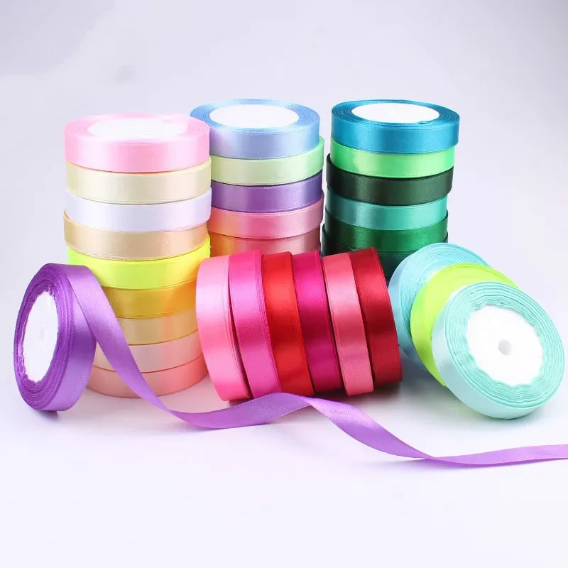 New 6-50mm 22meters/Roll Grosgrain Satin Ribbons for Wedding Christmas Party Decoration Handmade DIY Bow Craft Ribbons Card gift