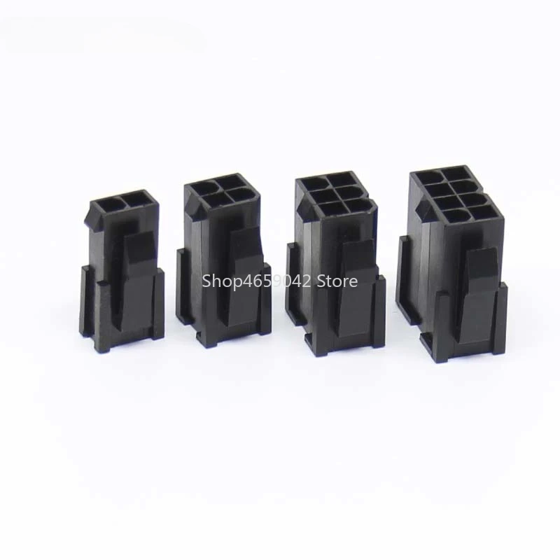 5pcs 4.2mm 1-12p Pin Female for PC Computer ATX Graphics Card GPU PCI-E PCIe Automotive Power Connector Plastic Straight 5557