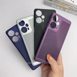 Slim Cooling Case For Poco F5 Case Ultra Thin PC Hard Back Cover For For Xiaomi Poco F5 Redmi Note12 Turbo Phone Shell Bumper