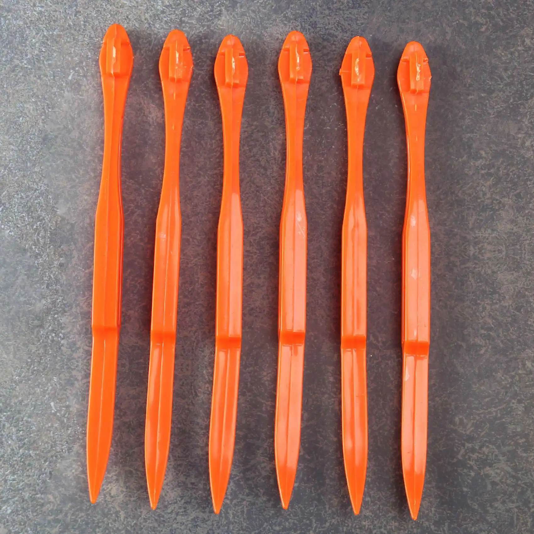 ABBY-12PCS Easy Orange Citrus Peeler In Bright Orange Color Kitchen Tool