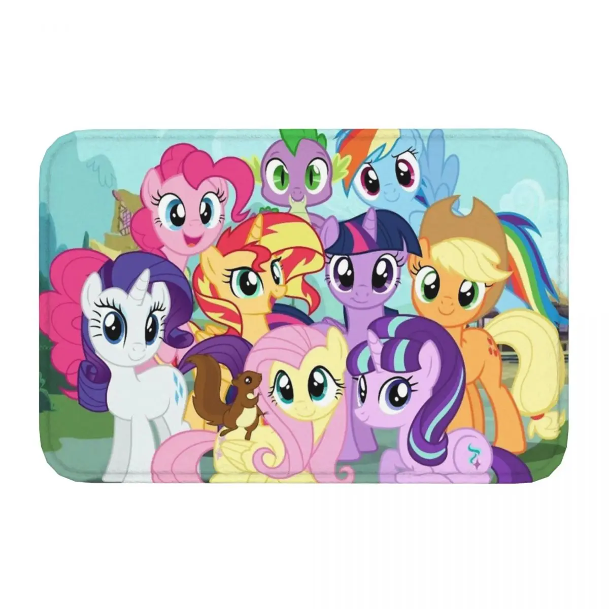 My Little Pony Non-slip Doormat Together Living Room Kitchen Mat Outdoor Carpet Indoor Modern Decor