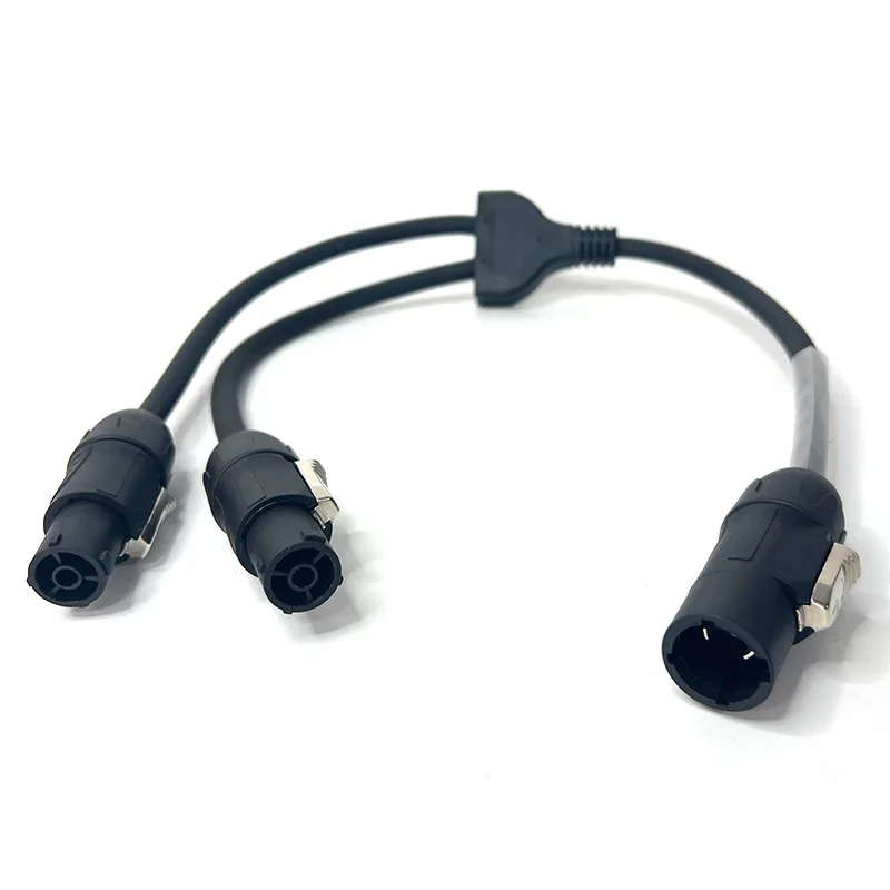 ETL Stage Lighting LED Large-Screen Beam Light 1-to-2 16A 250V Waterproof Power Cable