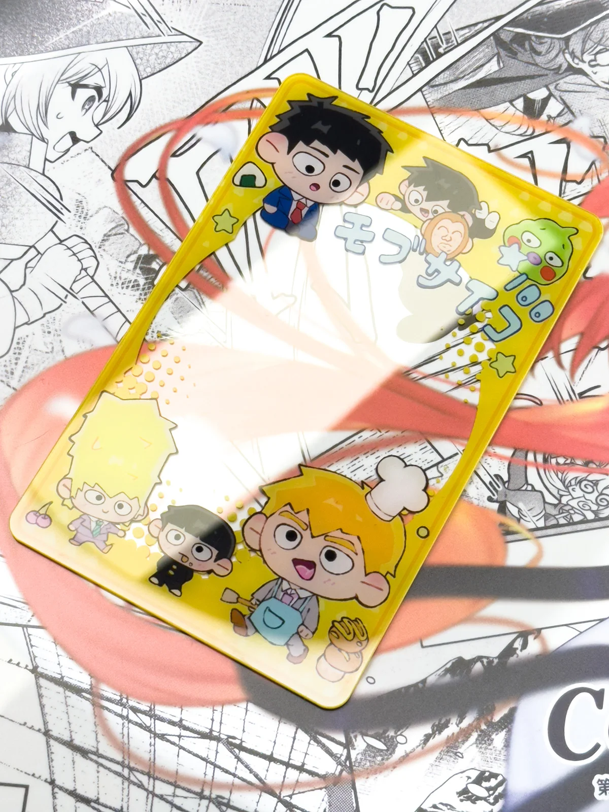 Anime Mob Psycho 100/Mobu Saiko Hyaku Reigen arataka Hanazawa Teruki Cosplay Cartoon Acrylic Transparent card fiche Xmas Gift