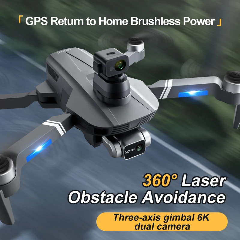 

New 4DRC F4 Pro 3-Axis Gimbal 360° Obstacle Avoidance Professional 6K Camera Brushless Motor GPS 5G WIFI FPV RC Drone Quadcopter