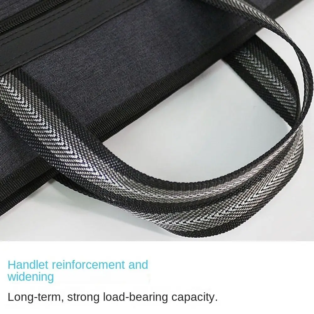 

Waterproof A4 File Bag Multiple Compartments with Handle Document Storage Bag Large Capacity Zipper Business Storage Bag