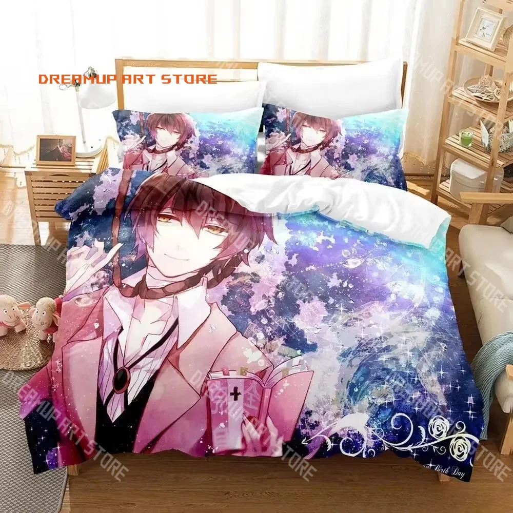 2026 3D Print Bungo Stray Dogs Anime Bedding Set Single Twin Full Queen King Size Bed Set Adult Kid Bedroom Duvetcover Set