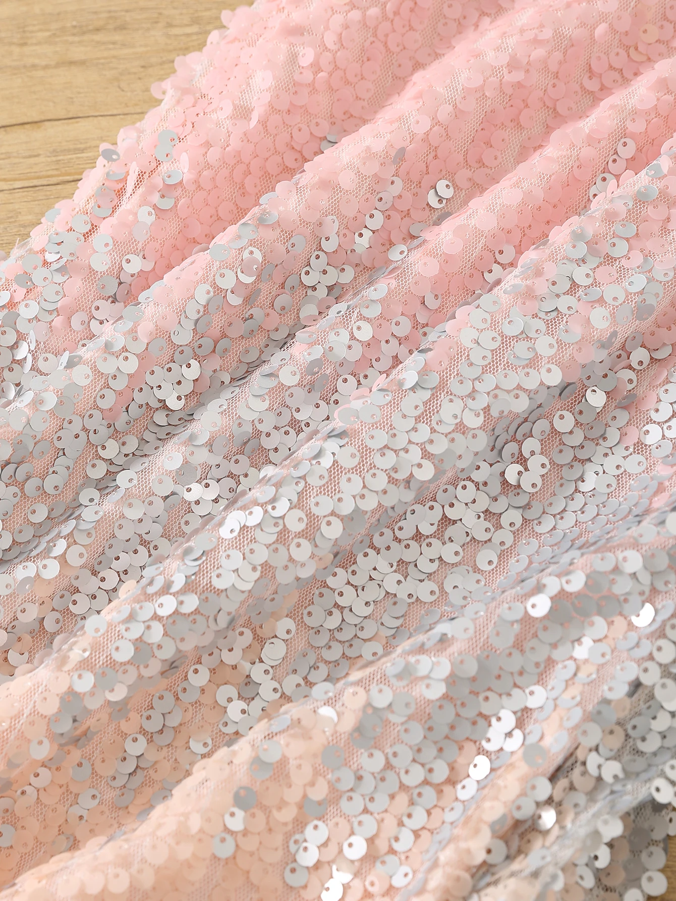 Child princess dress European and American flower child gradual sequin pompadour dress runway show dress girls dress