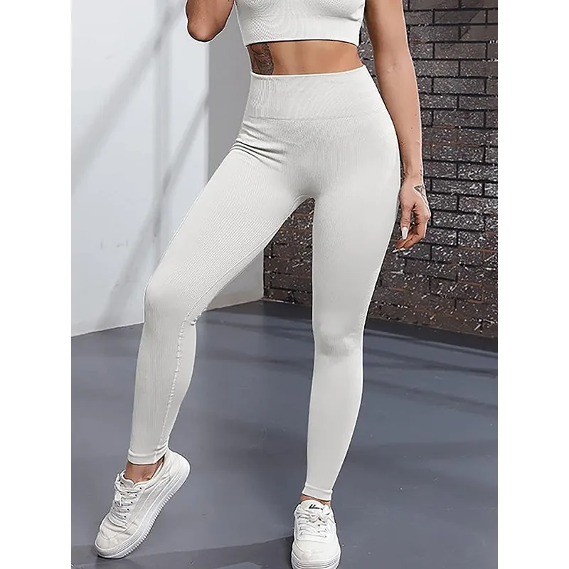 Krisnanas 13 Colors Yoga Pants for Woman 2025 High Waist Slim Fit Wrap Hip Lifting Sporty Leggings Workout Trousers 159384