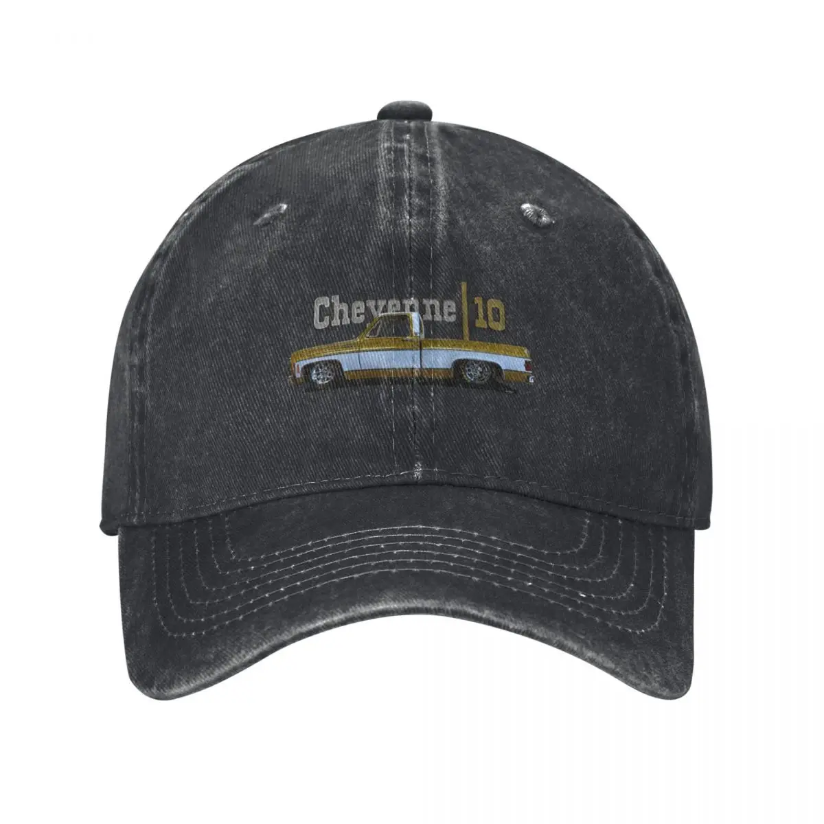 Squarebody 1973 Slammed Chevy C10 Cheyenne Squarebody Truck Baseball Cap Luxury man cap Mountaineering Rave Female Men's