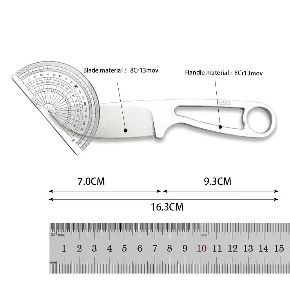 Tático multifuncional acampamento ao ar livre caça pequena faca reta mjungle aventura faca de bolso ferramentas utilitárias de autodefesa