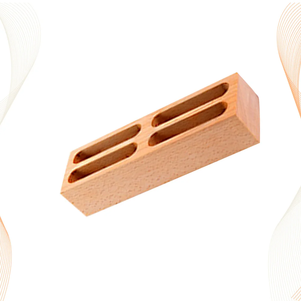 Tarjetero de madera con 4 compartimentos, caja organizadora de negocios Vintage para escritorio de oficina, almacenamiento de tarjetas, notas, fotos y notas