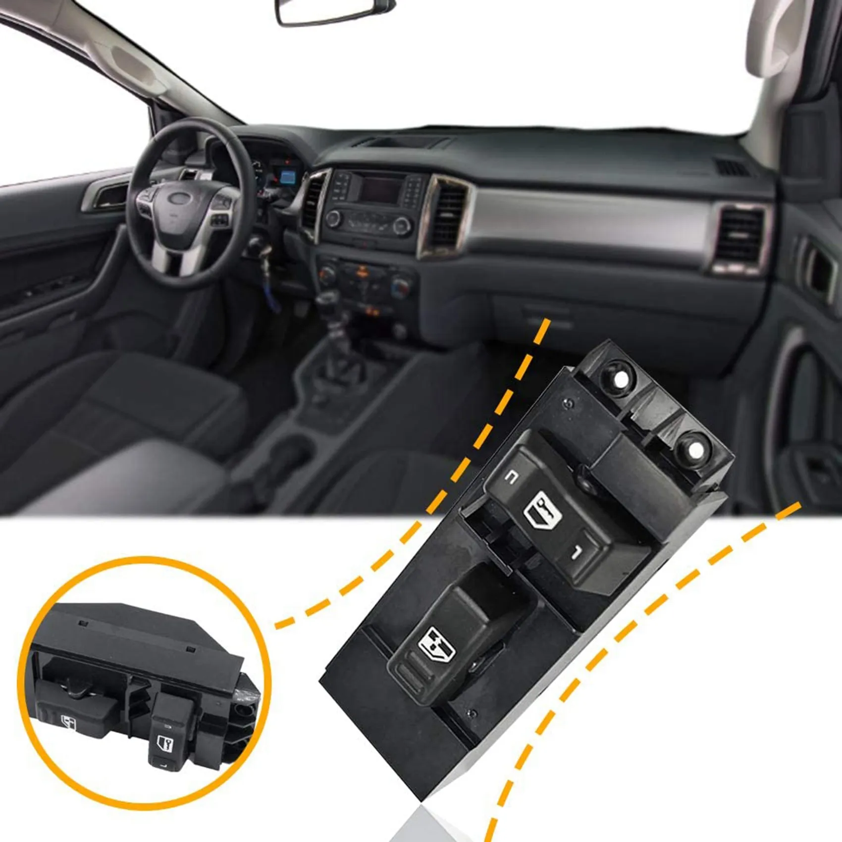 Car Accessories Right Side Front Window Lifter Switch 15045084 for Chevy Silverado Avalanche GMC 2000-2002