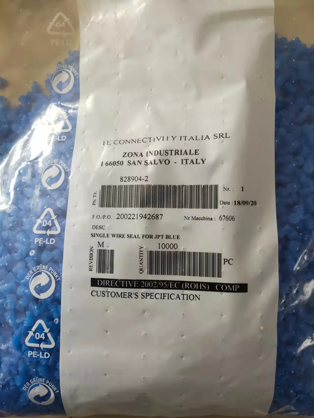 100 pces 828904-2 conector original vêm de te