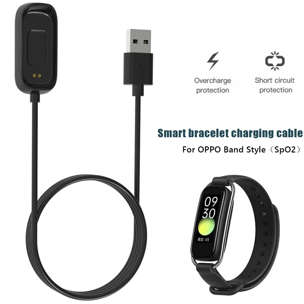 USB Charging Cable for OPPO Band Style (SpO2) Sport Smart Watch OPPO EVA Magnetic Charger Dock Power Supply Adapter
