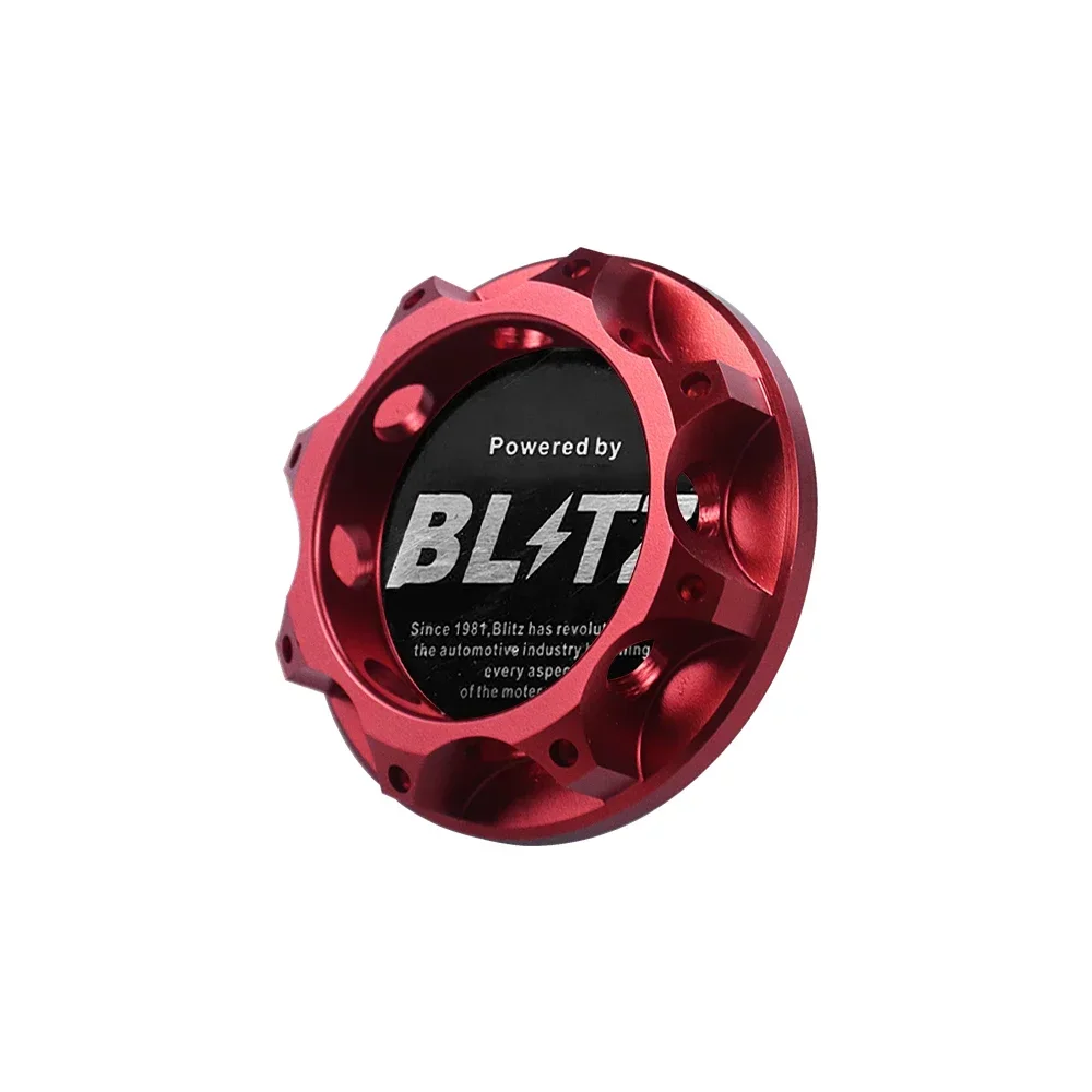 New JDM High Quality Car Modification Oil Cap Universal BLITZ Gasoline Cap Red Engine Oil Fuel Filler Cap For Toyota