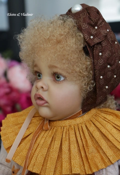 

NPK 22''Unfinished High Quality Reborn Doll Parts Benjamin with Cloth Body and Eyes New Limited Edition Collectible Art Doll Kit