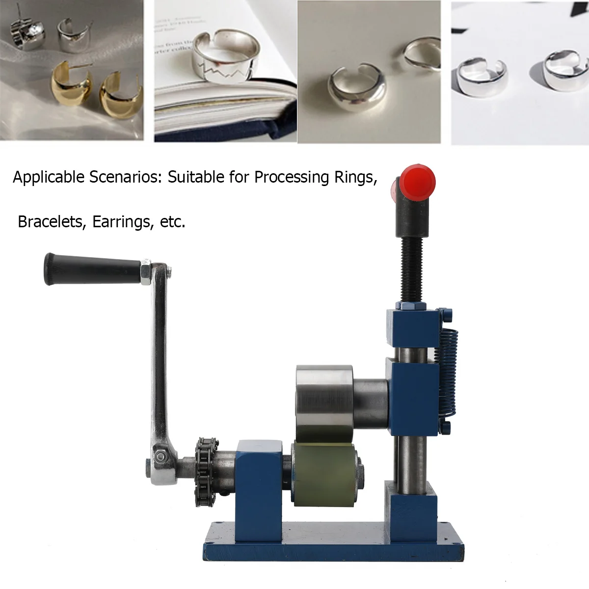آلة ثني المجوهرات اليدوية المتداول مطحنة حلقة القرط سوار مجوهرات الحرف معالجة وإصلاح الفولاذ المقاوم للصدأ