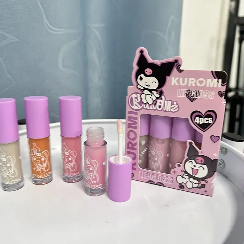 Hello Kitty Lipstick Cosmetic Kawaii Student Lip Balm Girl Student Exquisite Cartoon Creativity Daily Necessities Birthday Gift