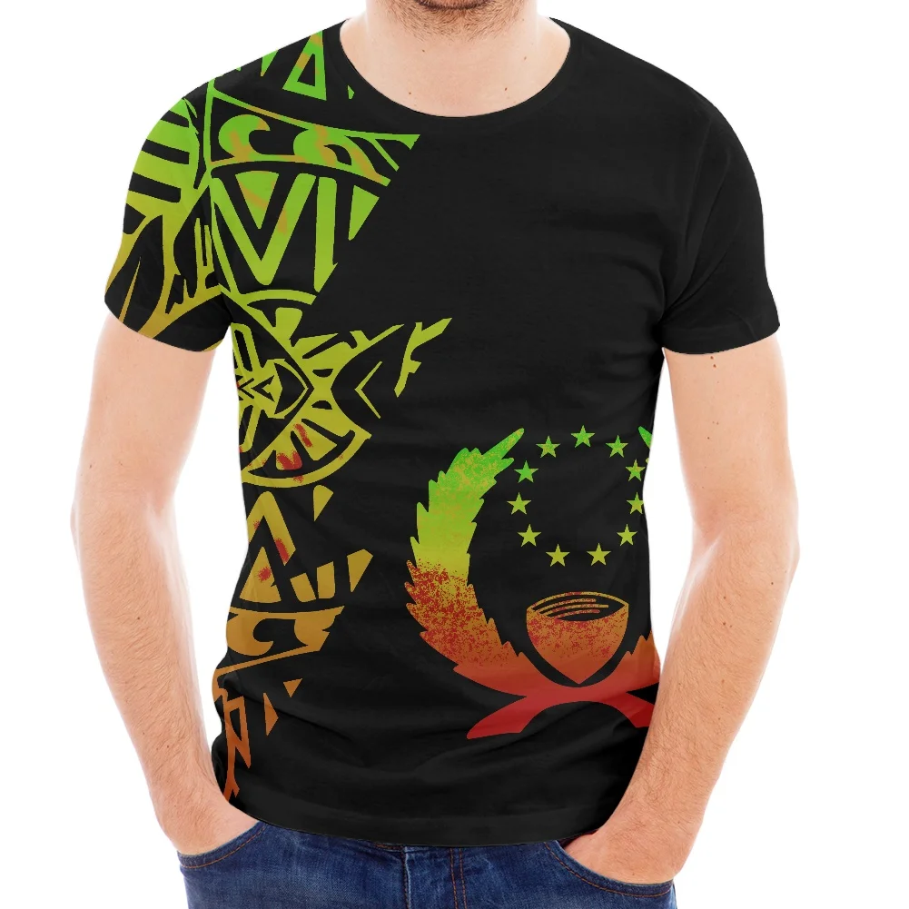 

Fashion Design Pohnpei Logo Print T-Shirt Men Polynesian Styles Summer Men's Clothing Mens Leisure Short Sleeve O Neck T Shirt