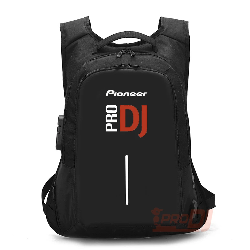 2024 Pioneer Pro Dj Large Capacity Backpack Anti-theft With Lock Laptop Bag With USB Charging Travel Bag Fashion Casual Backpack