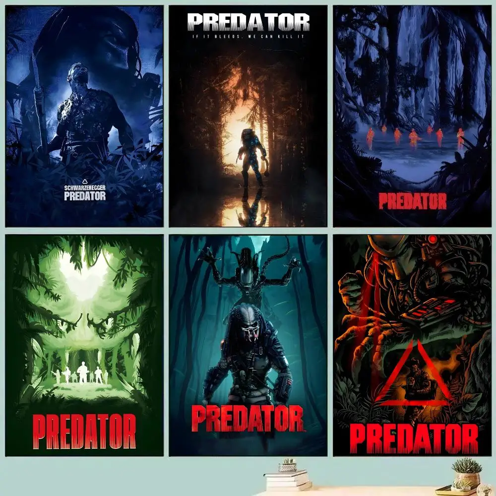 Horror Film P-Predator Poster Room Decor Home Wall Art Printing Waterproof Garage Bed Room Posters Gift