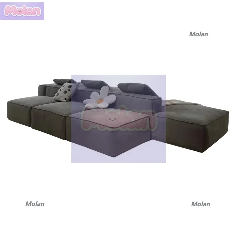 

Italian minimalist module combination sofa living room office reception lounge area designer tofu square sofa