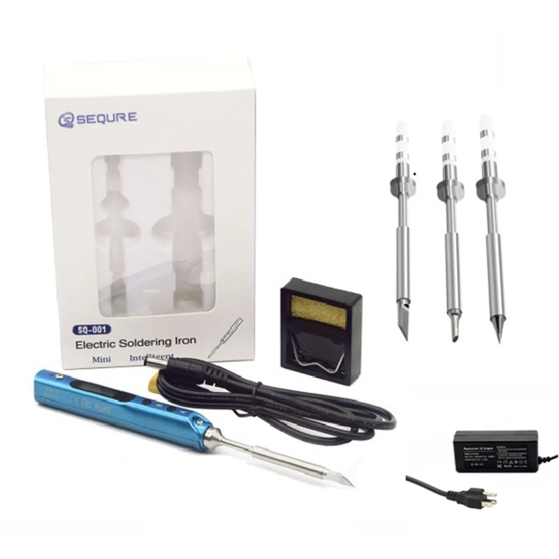 

SEQURE SQ001 Mini Smart 65W Soldering Station Electric With TS100 Iron Tips