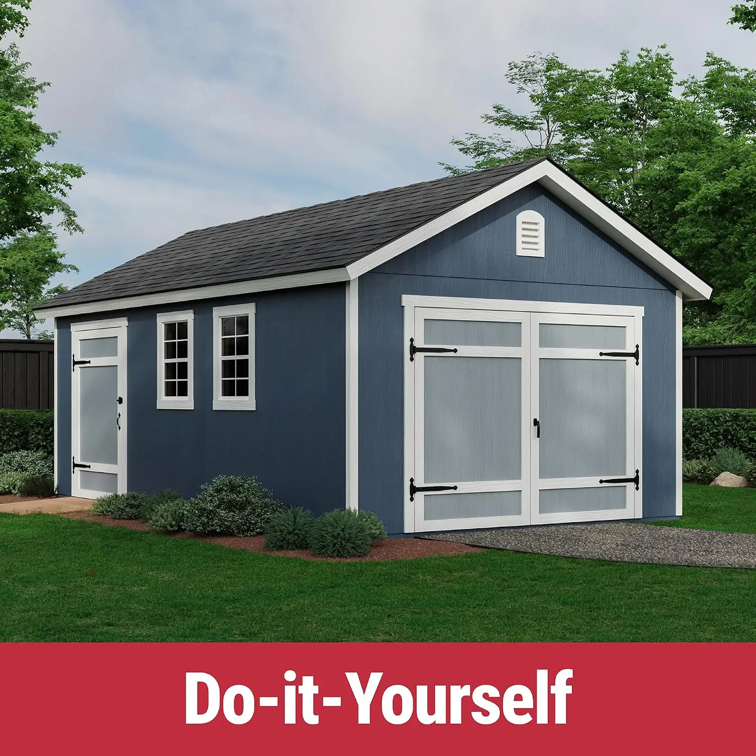12x20 Wooden Outdoor Storage Shed with Lockable Doors & Ventilation for Backyard Garden Tool Organization, Customized