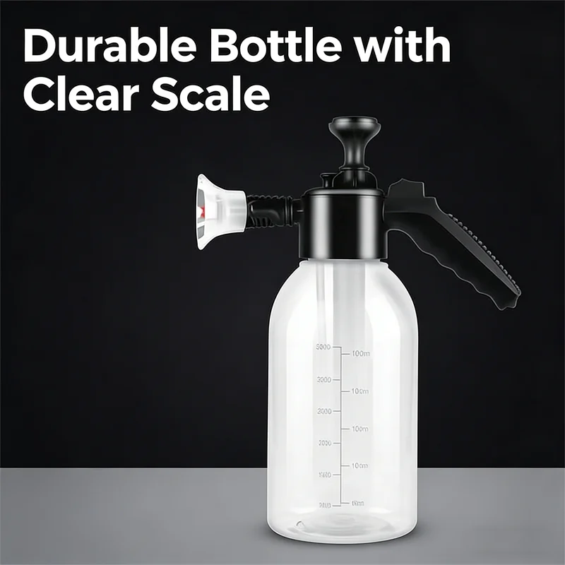 2L car foam spray gun, snow foam spray gun, action pressure spray bottle, for car washing and watering flowers