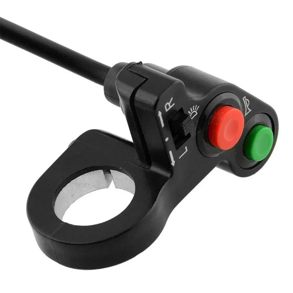 12V Motorcycle Horn Light Turn Signals On/Off Switch Universal for Most 7/8\