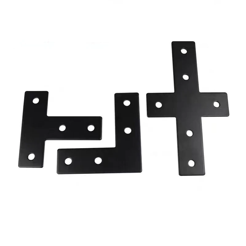 10PC Black L/T/Cross Connection Plate Aluminum Profile Accessories 20/30/40Right Angle Connection Plate Aluminum Profile Special