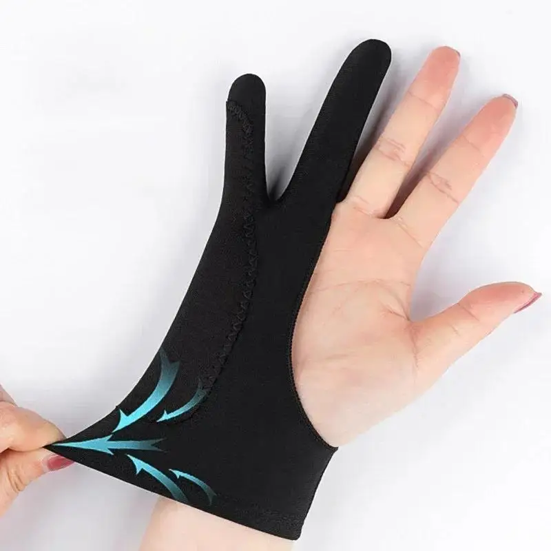 Two Finger Anti Fouling Glove For Tablet Phone Drawing Write Gloves For iPad Pro Air Mini Anti Accidental Contact Drawing Gloves
