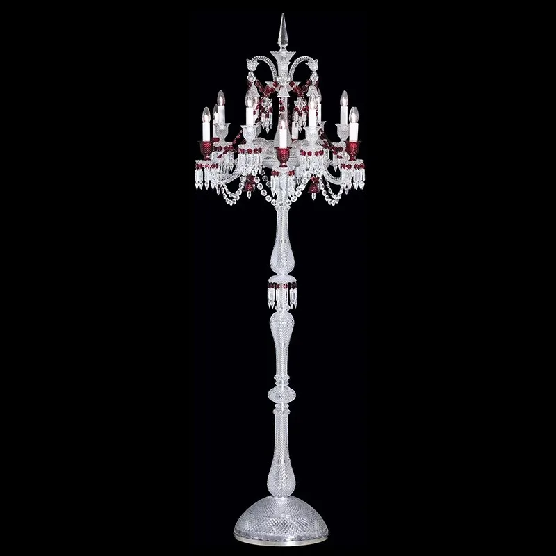 European lamps, living room lamps, American villa decorative lamps, light luxury post-modern simple crystal bedroom floor lamps