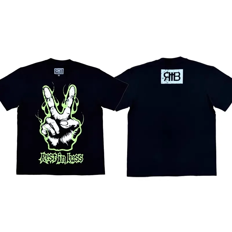 

Футболка с принтом Che Rest In Bass RIB Album Tour Merch Tees, короткий рукав, TX1621