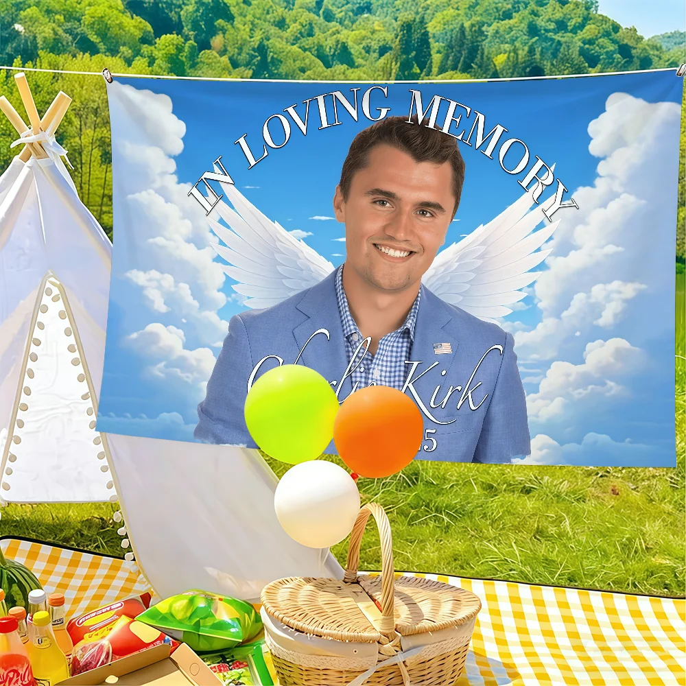Funny C-charlie Kirk Interesting Flag Suitable For Birthday Parties Living Room Bedroom And Outdoor Camping Decorations