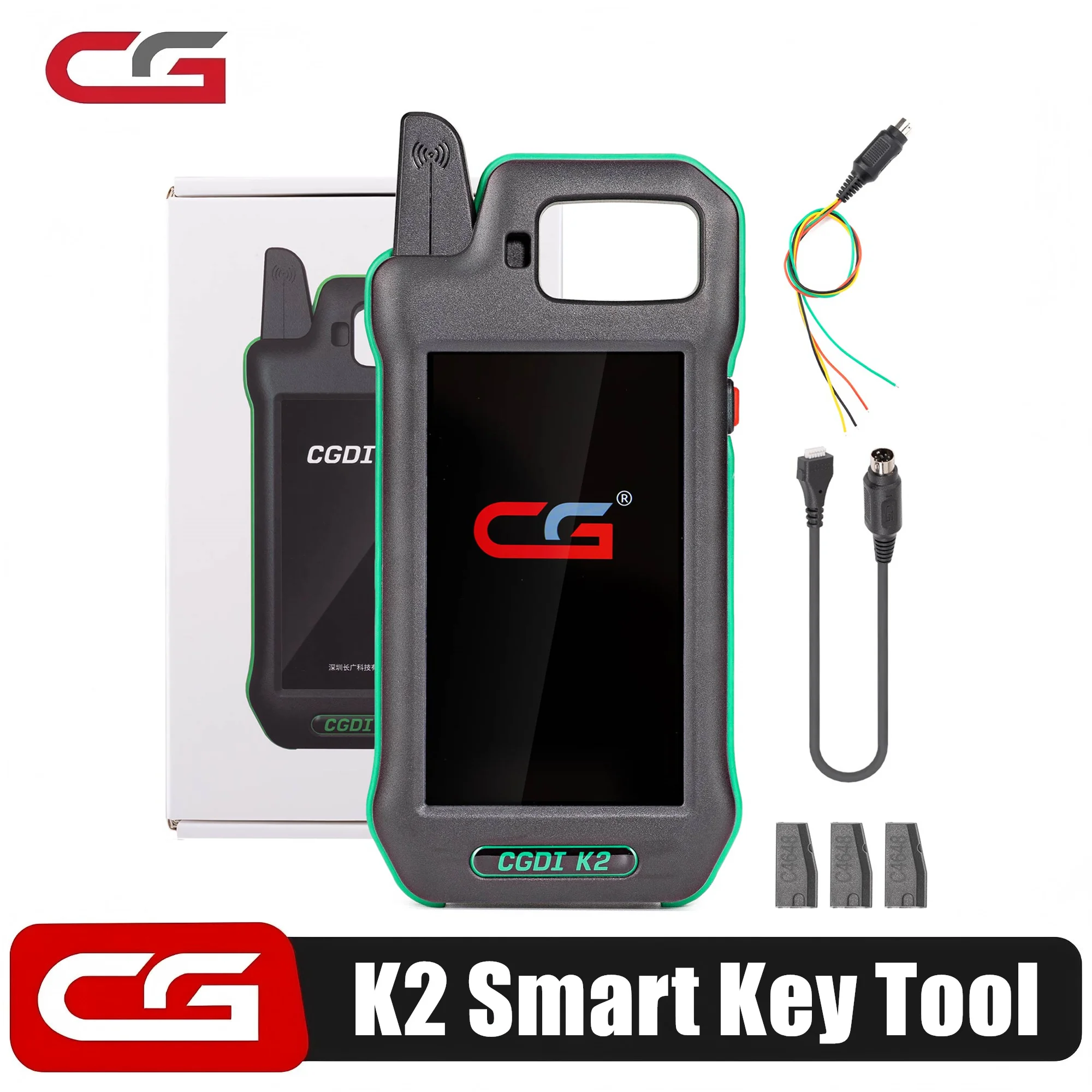 CGDI K2 Afstandsbediening Programmer Afstandsbediening Generator met 3 stuks CGDI C4648 Super Chips Ondersteunt 96Bit ID48 Kopieer Nieuw Toegevoegde BDC3 Sleutel Kopieerfunctie